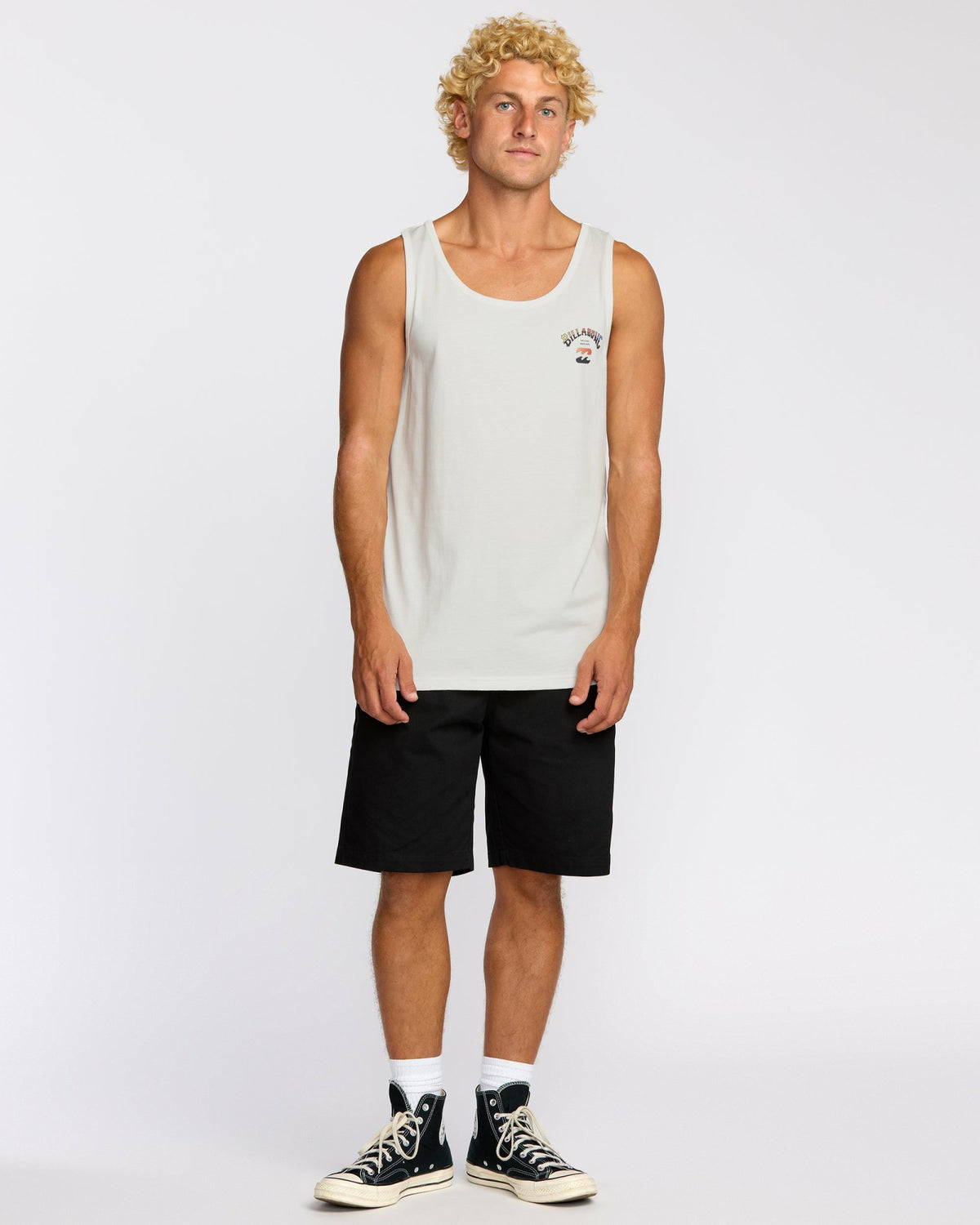 Billabong Men's Arch Fade Tank - Off White