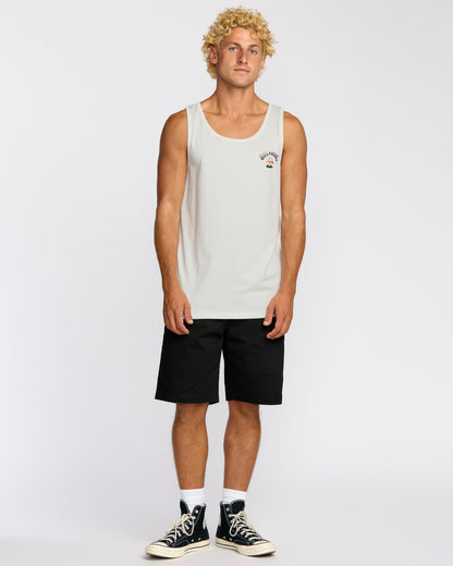 Billabong Men's Arch Fade Tank - Off White