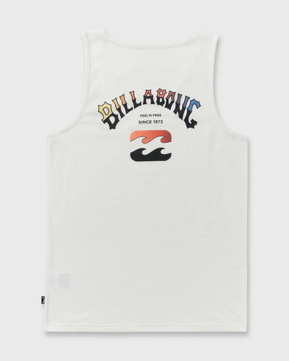 Billabong Men's Arch Fade Tank - Off White
