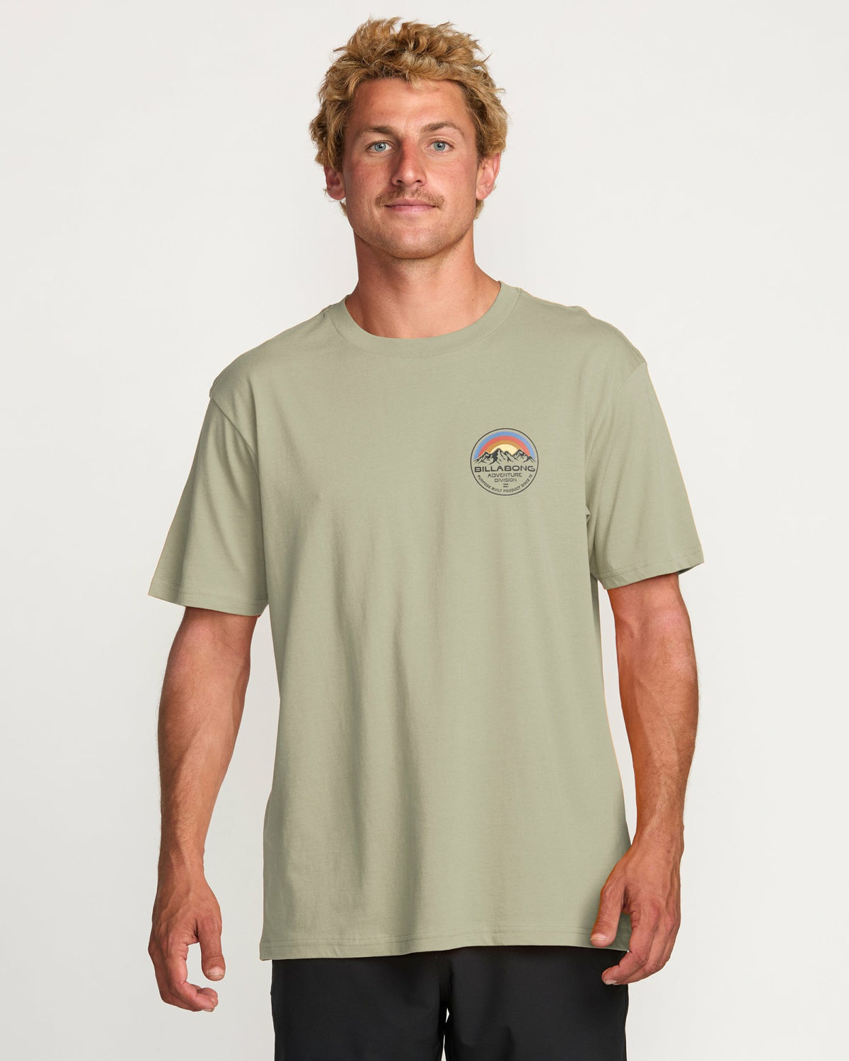 Billabong Men's Rockies A\/Div Short Sleeve T-Shirt - Sage Heather