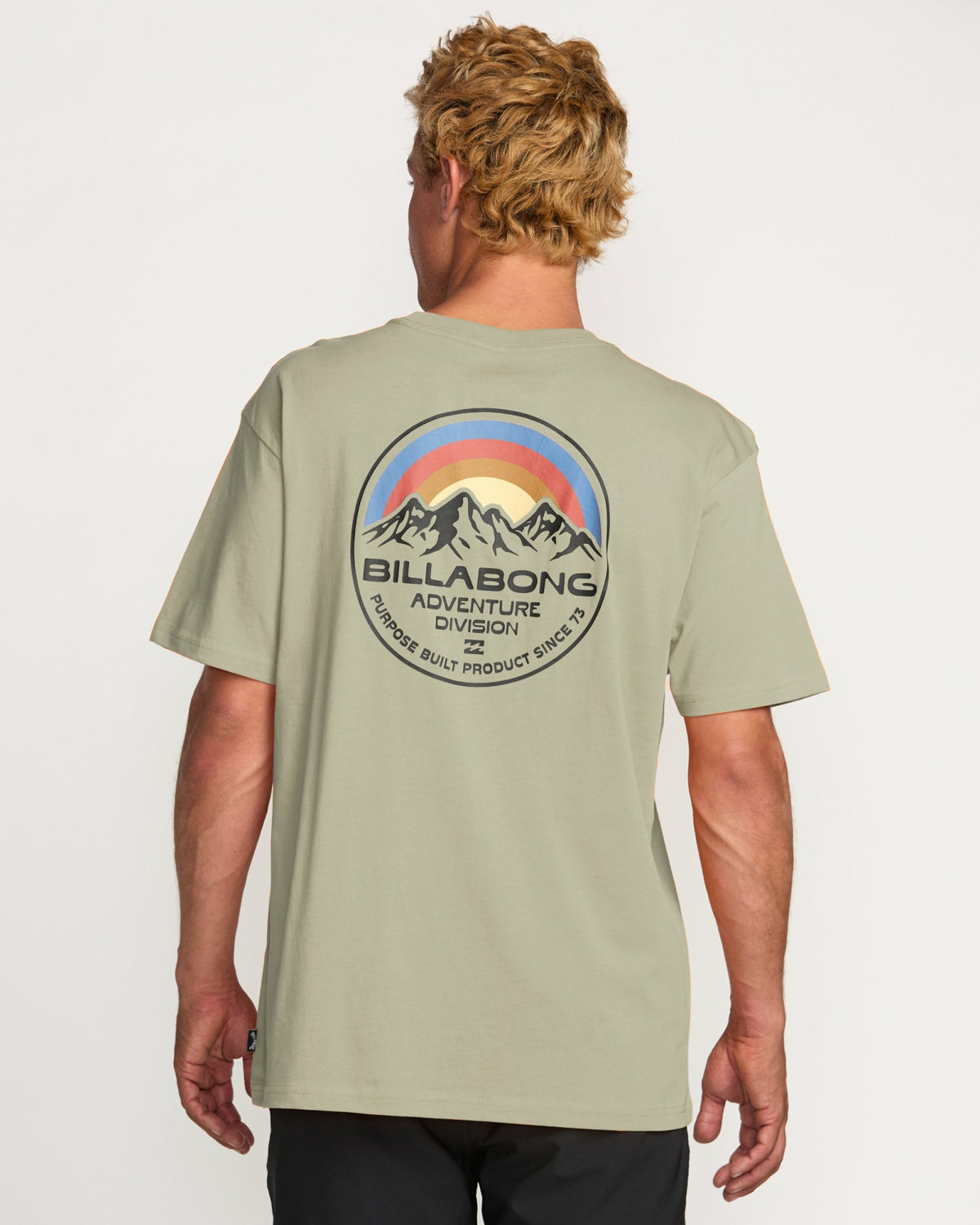Billabong Men's Rockies A\/Div Short Sleeve T-Shirt - Sage Heather