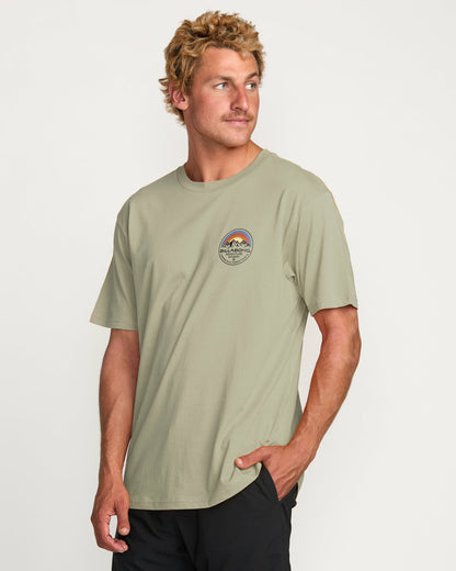 Billabong Men's Rockies A\/Div Short Sleeve T-Shirt - Sage Heather
