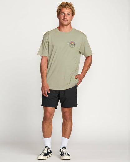 Billabong Men's Rockies A\/Div Short Sleeve T-Shirt - Sage Heather
