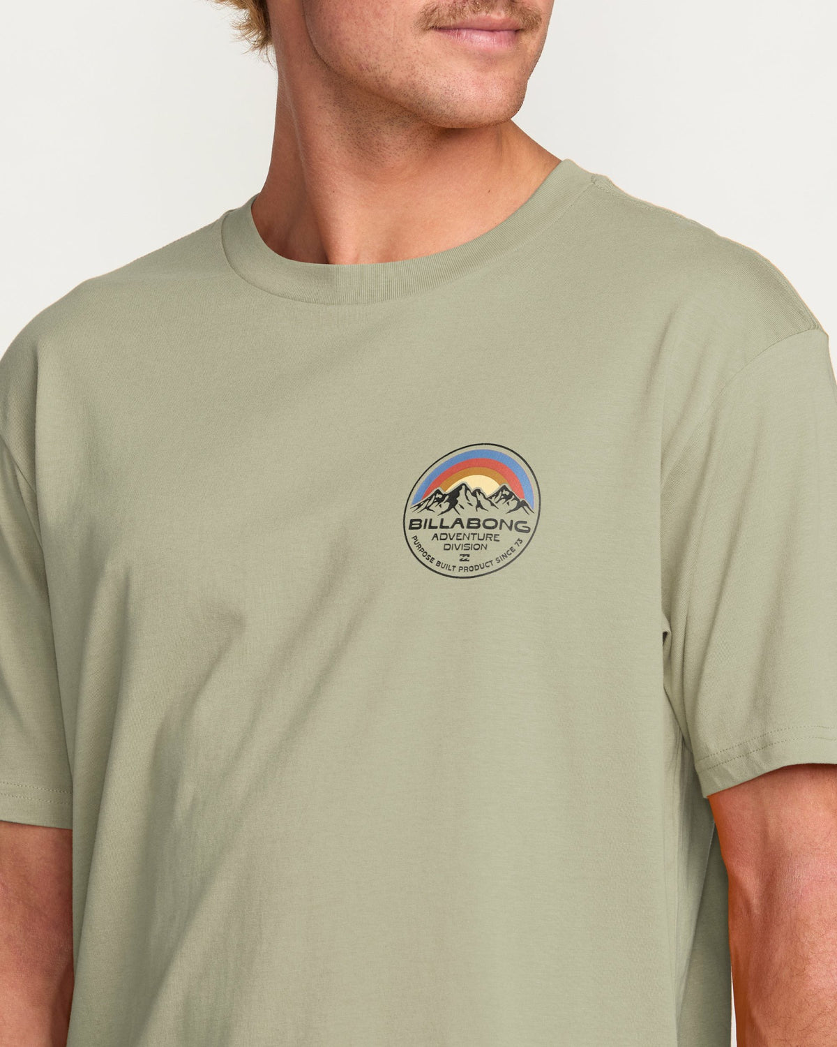 Billabong Men's Rockies A\/Div Short Sleeve T-Shirt - Sage Heather