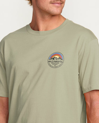 Billabong Men's Rockies A\/Div Short Sleeve T-Shirt - Sage Heather