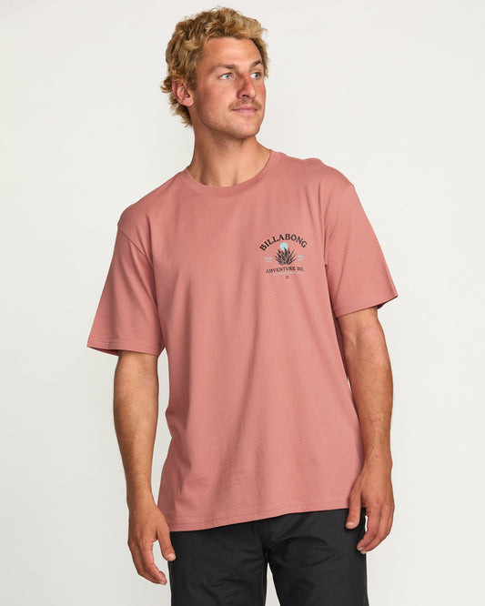 Billabong Men's A\/Div Agave Tee - Dusty Rose