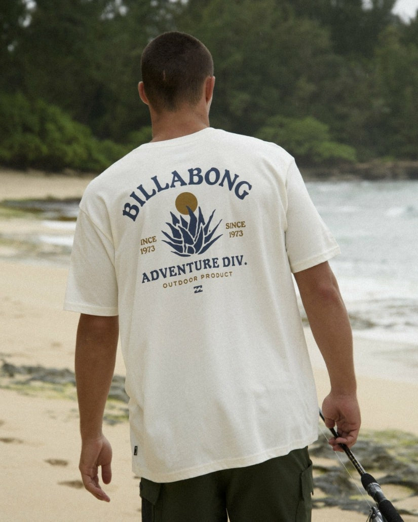 Billabong Men's A\/Div Agave Tee - Off White