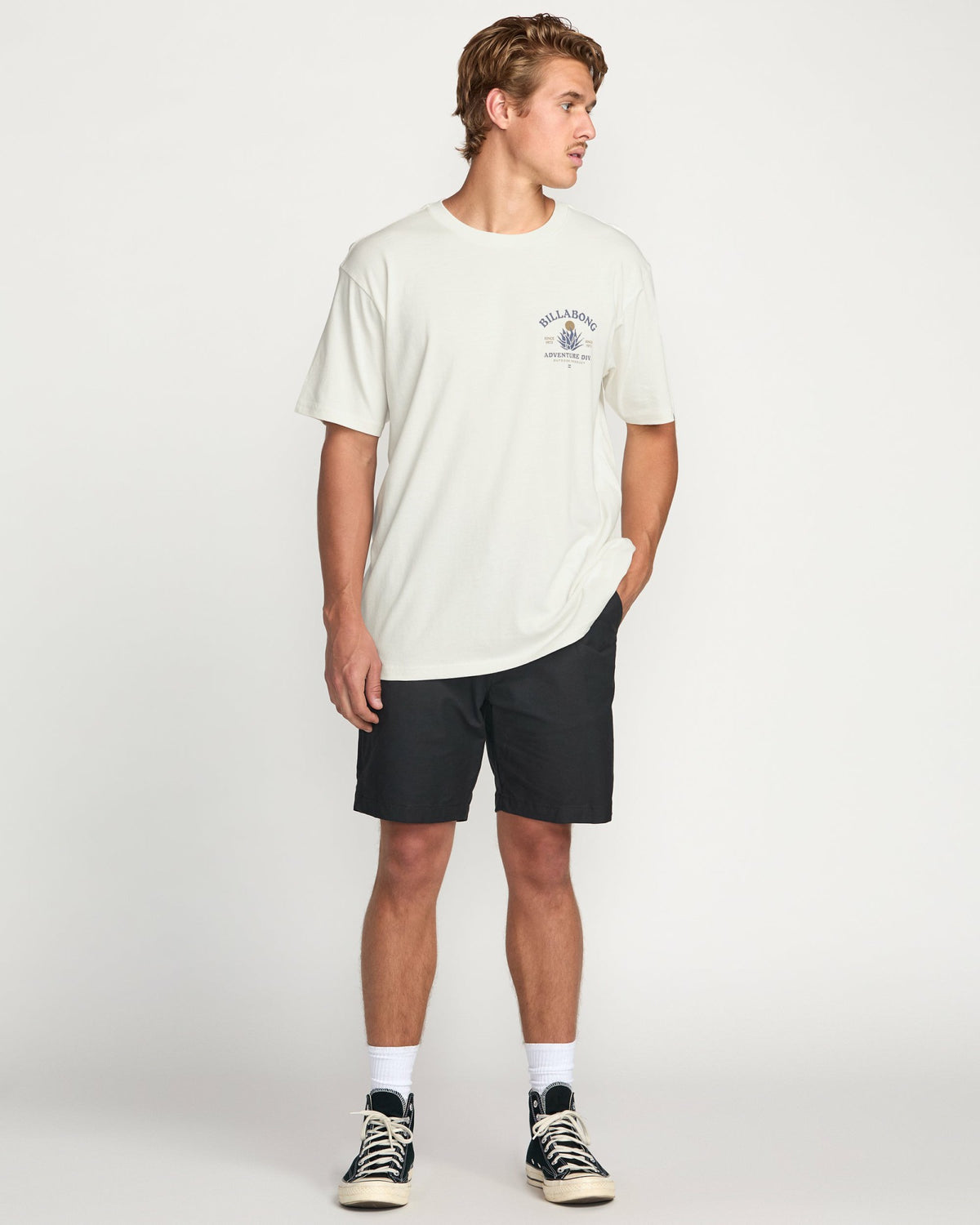 Billabong Men's A\/Div Agave Tee - Off White