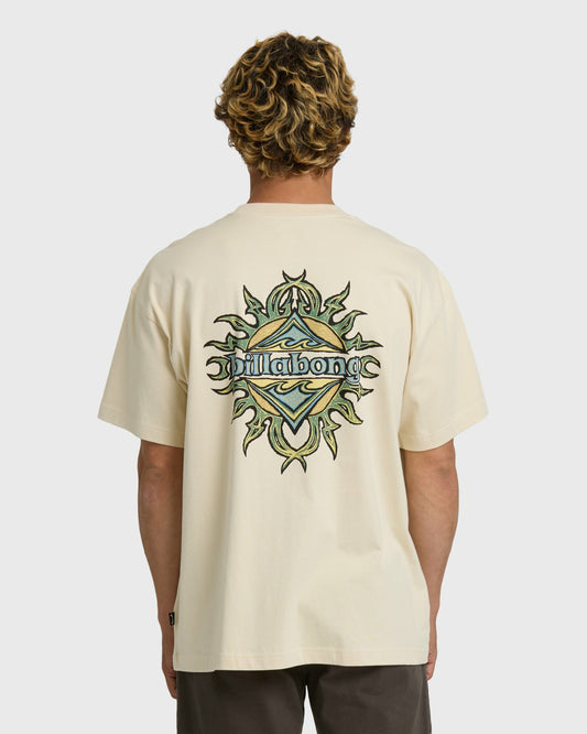 Billabong Men's Solar Flare OG T-Shirt - Oatmeal
