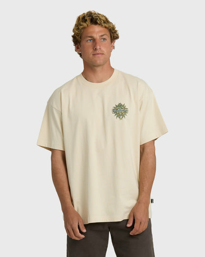 Billabong Men's Solar Flare OG T-Shirt - Oatmeal