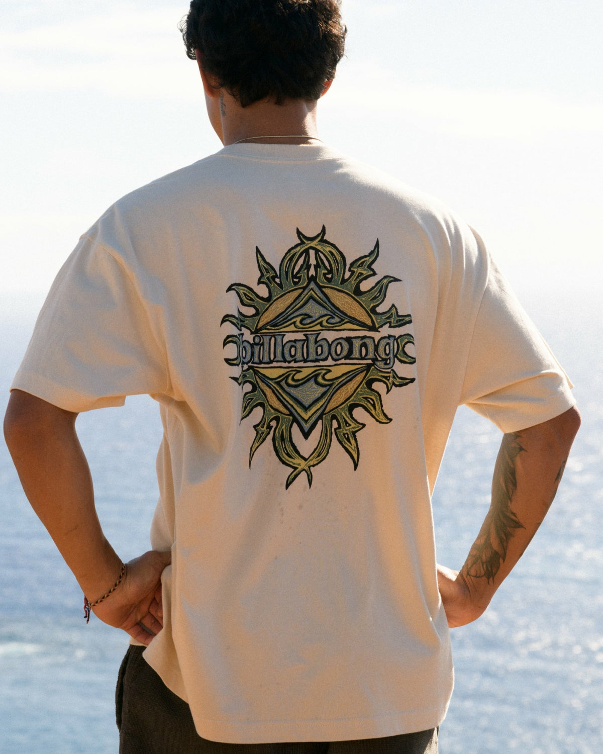Billabong Men's Solar Flare OG T-Shirt - Oatmeal