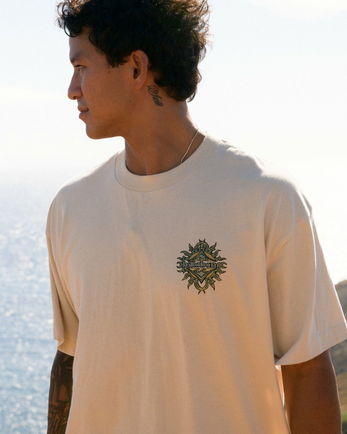 Billabong Men's Solar Flare OG T-Shirt - Oatmeal