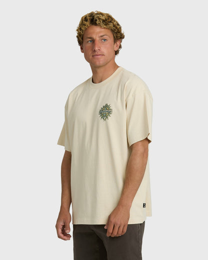Billabong Men's Solar Flare OG T-Shirt - Oatmeal