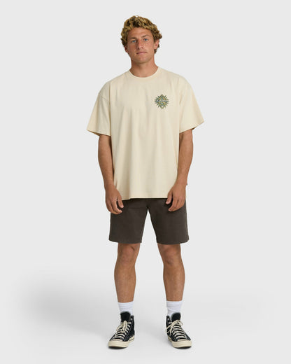 Billabong Men's Solar Flare OG T-Shirt - Oatmeal