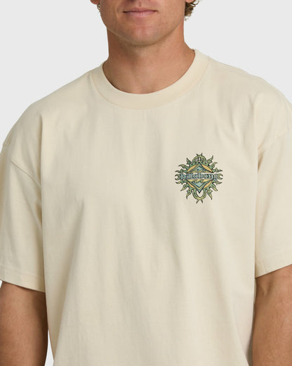 Billabong Men's Solar Flare OG T-Shirt - Oatmeal
