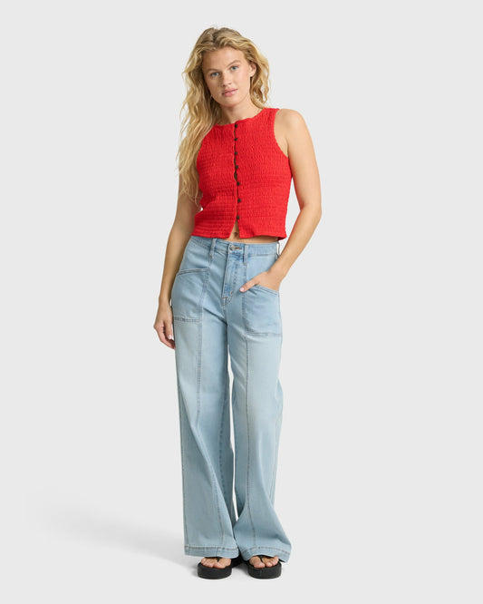 Billabong Women's Rival Relaxed Jeans - Surf Spray