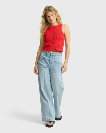 Billabong Women's Rival Relaxed Jeans - Surf Spray