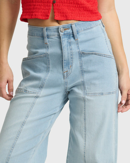 Billabong Women's Rival Relaxed Jeans - Surf Spray
