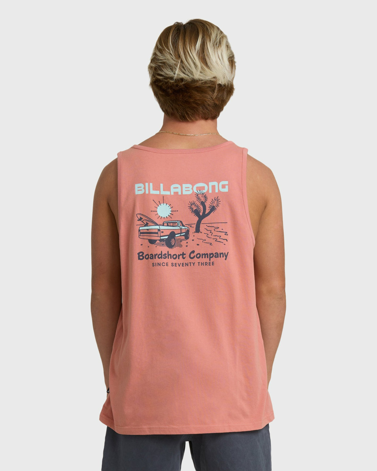 Billabong Men's Tailgating Tank - Ash Rose