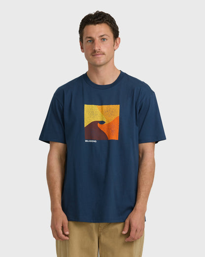Billabong Men's Minds Eye Regular Short Sleeve T-Shirt - Midnight