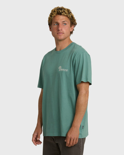 Billabong Men's Late Checkout Premium Short Sleeve T-Shirt - Sea Green