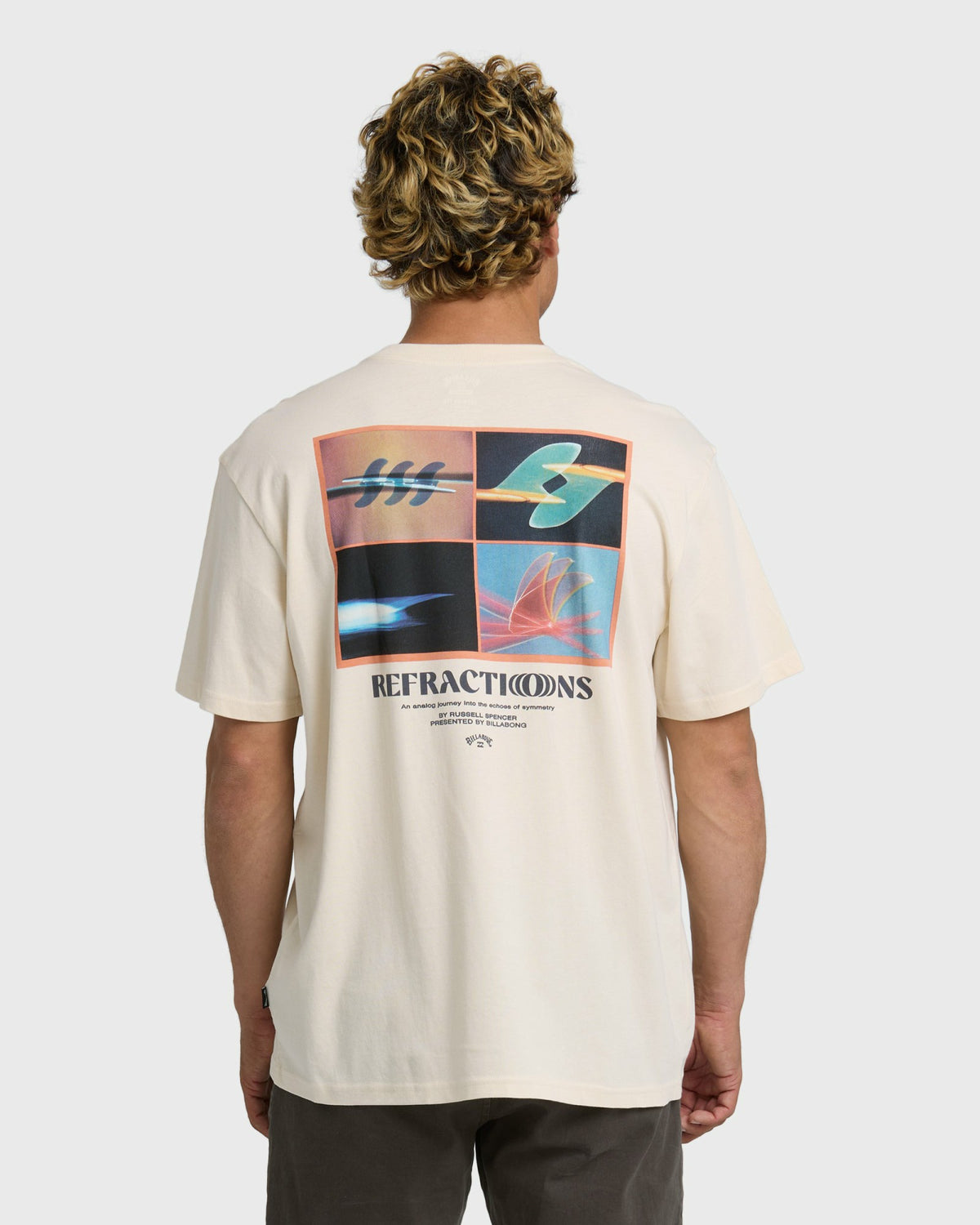 Billabong Men's Refractions Premium Short Sleeve T-Shirt - Oyster Gray