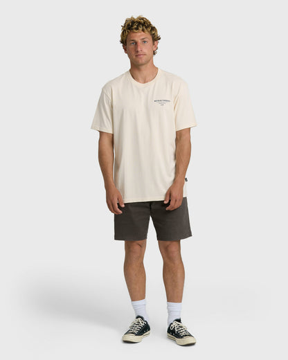 Billabong Men's Refractions Premium Short Sleeve T-Shirt - Oyster Gray