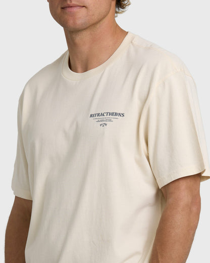 Billabong Men's Refractions Premium Short Sleeve T-Shirt - Oyster Gray