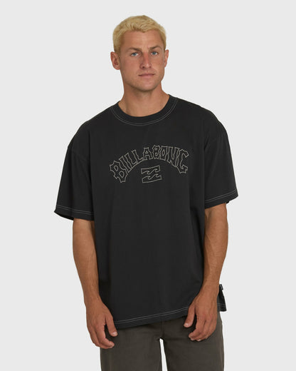 Billabong Men's Dash OG Short Sleeve Knit T-Shirt - Washed Black