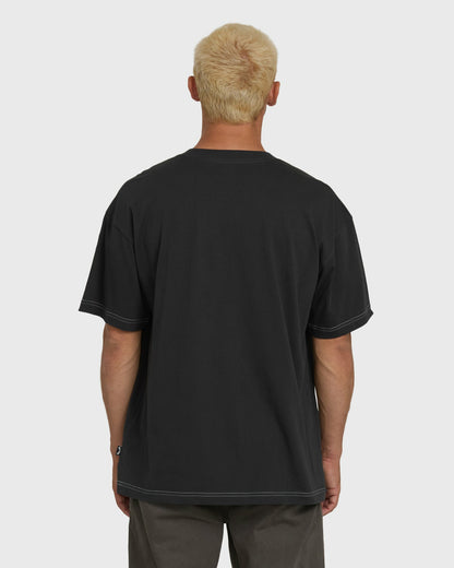 Billabong Men's Dash OG Short Sleeve Knit T-Shirt - Washed Black