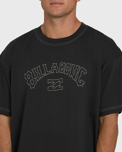 Billabong Men's Dash OG Short Sleeve Knit T-Shirt - Washed Black