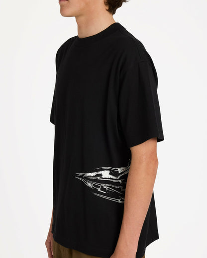 Billabong Men's Chrome Diamond Short Sleeve Knit T-Shirt - Black