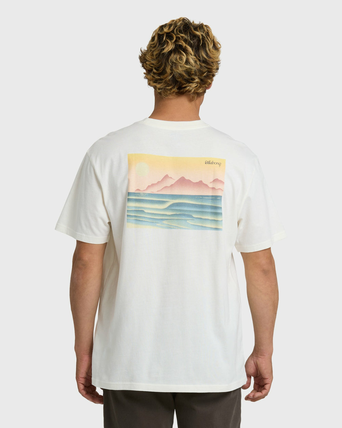 Billabong Men's L.a.g.o. Premium Short Sleeve T-Shirt - Off White