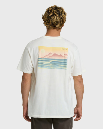 Billabong Men's L.a.g.o. Premium Short Sleeve T-Shirt - Off White