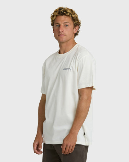 Billabong Men's L.a.g.o. Premium Short Sleeve T-Shirt - Off White