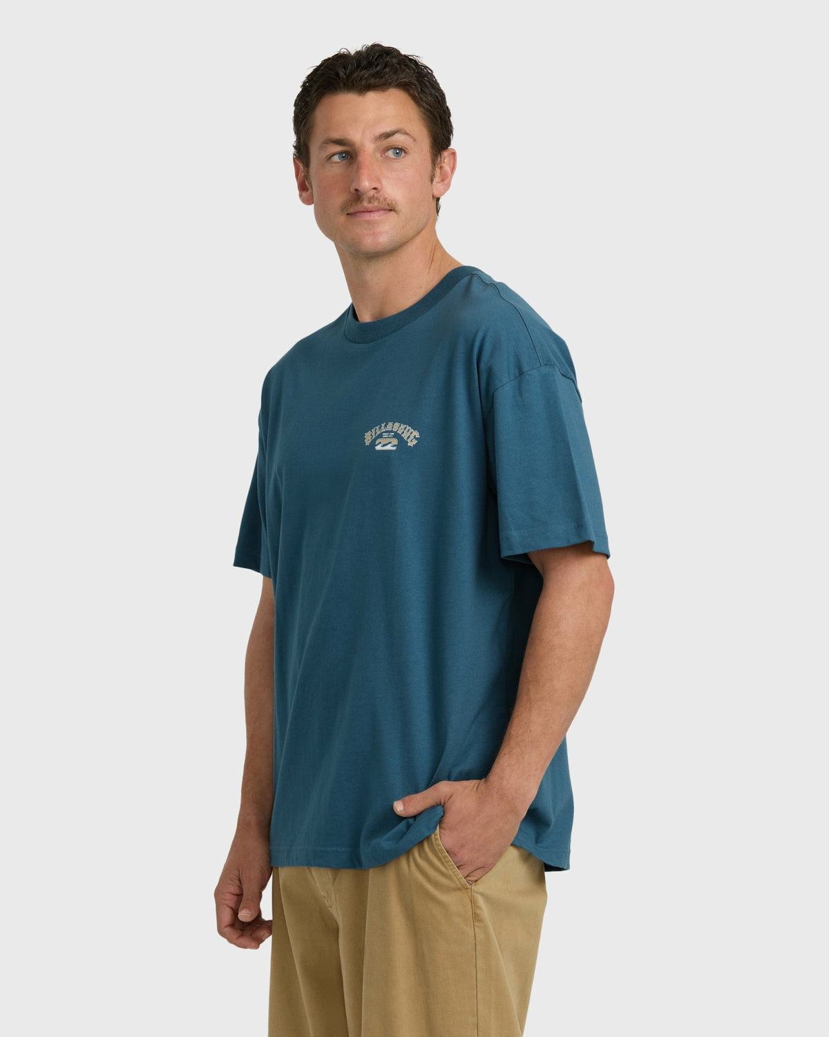 Billabong Men's Heritage Arch OG Short Sleeve T-Shirt - Real Teal