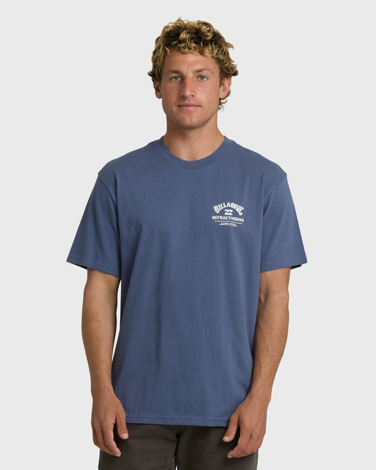Billabong Men's Flower Premium Short Sleeve T-Shirt - Vintage Indigo