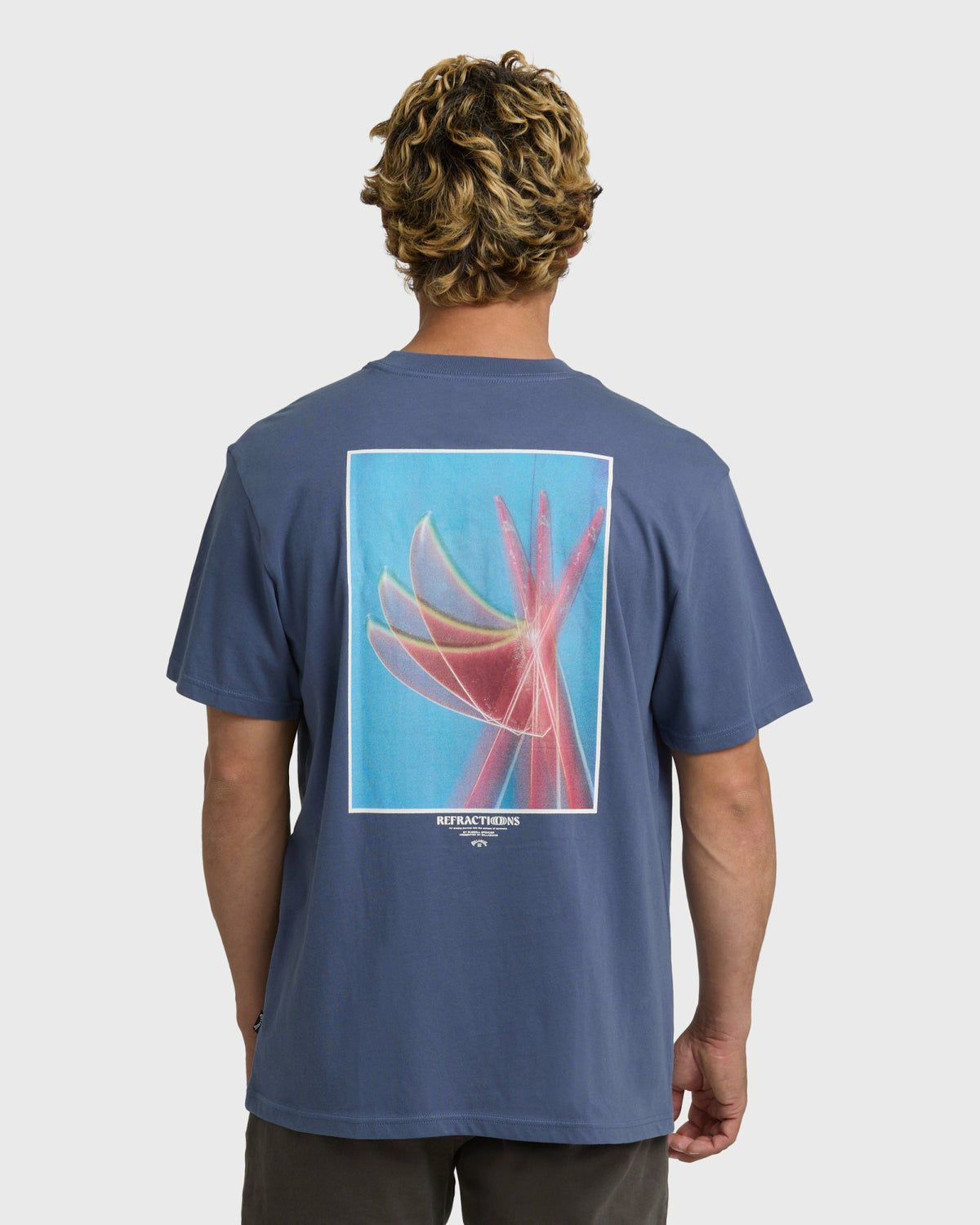 Billabong Men's Flower Premium Short Sleeve T-Shirt - Vintage Indigo
