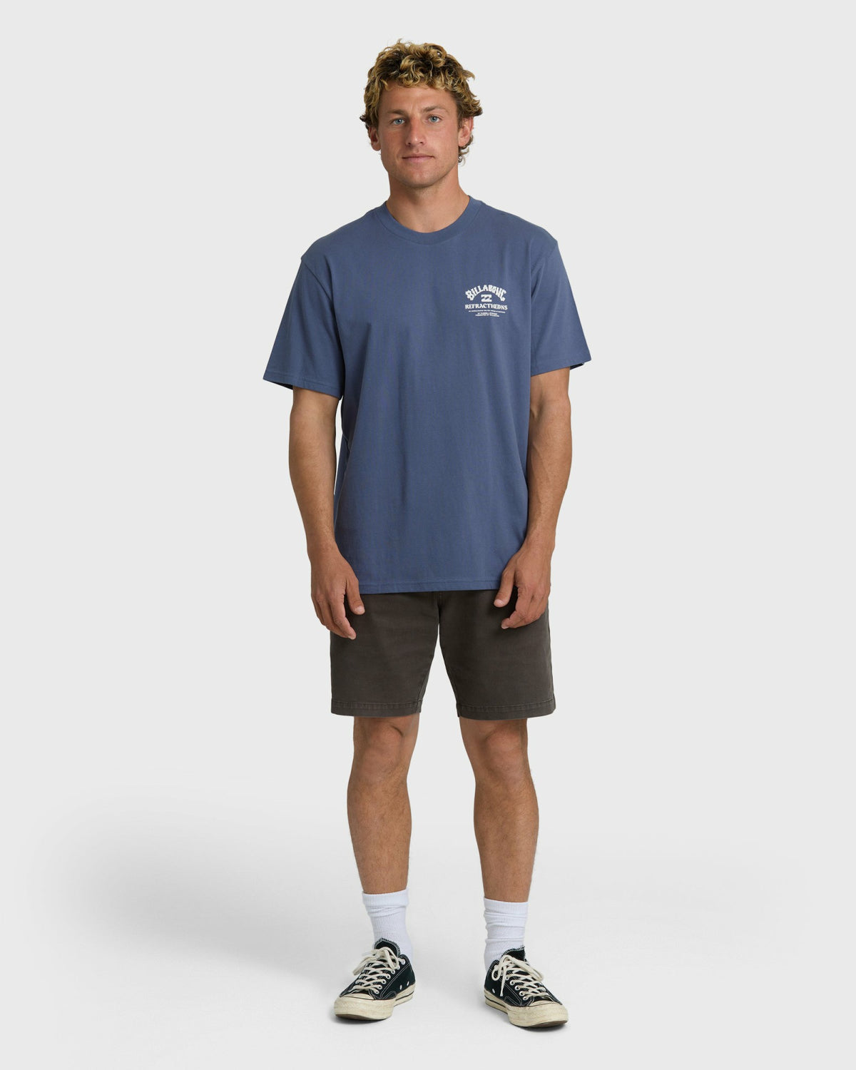 Billabong Men's Flower Premium Short Sleeve T-Shirt - Vintage Indigo