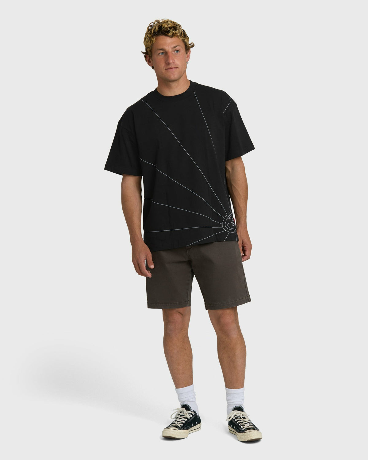 Billabong Men's A.I. Bio Stitch OG Short Sleeve T-Shirt - Black