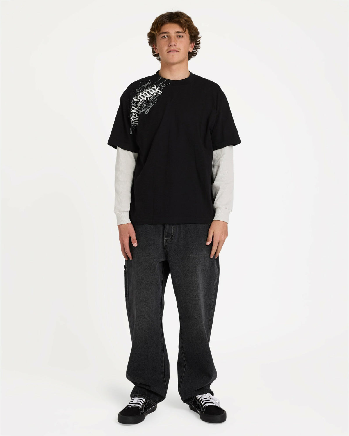 Billabong Men's Immortal Blast Short Sleeve Knit T-Shirt - Black