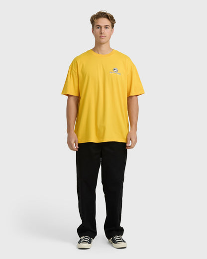 Billabong Men's A.I. Bio Wave OG Short Sleeve T-Shirt - Yellow