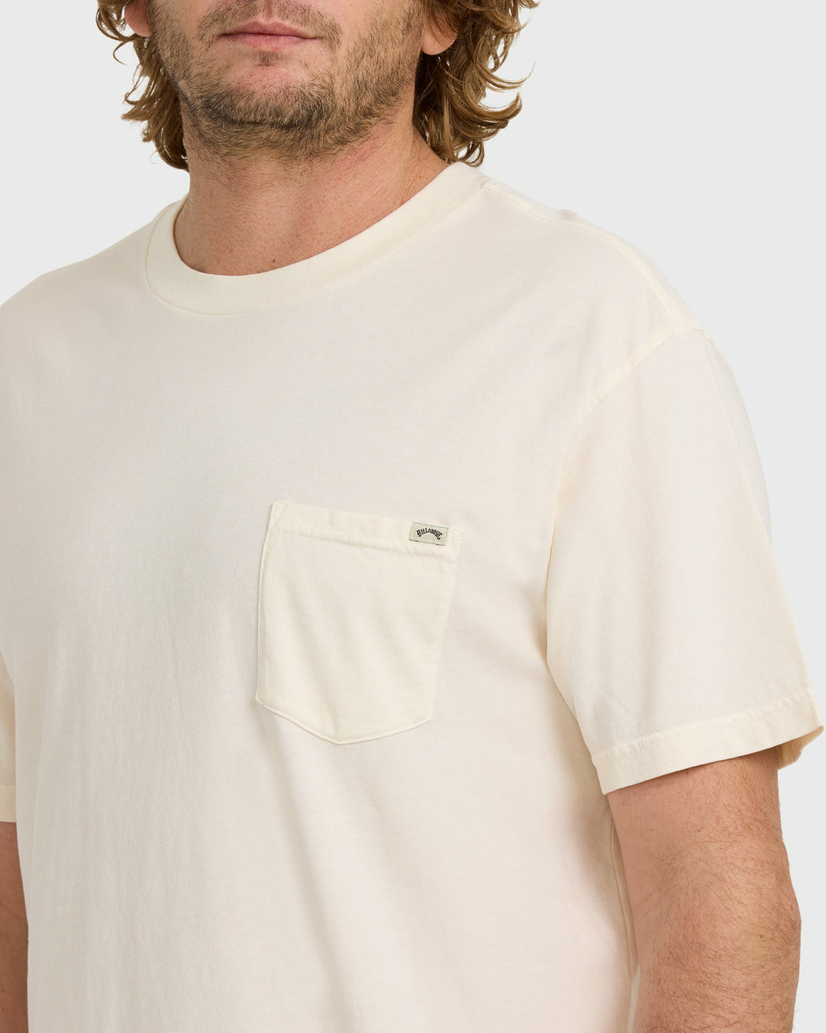 Billabong Men's Essential Premium Wave Wash T-Shirt - Off White