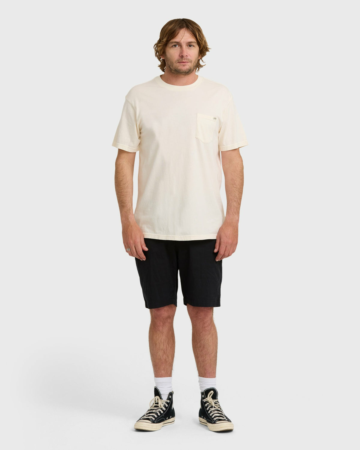 Billabong Men's Essential Premium Wave Wash T-Shirt - Off White