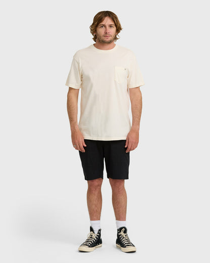 Billabong Men's Essential Premium Wave Wash T-Shirt - Off White
