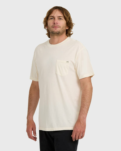 Billabong Men's Essential Premium Wave Wash T-Shirt - Off White