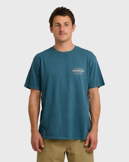 Billabong Men's South Runner Premium Ww Short Sleeve T-Shirt - Real Teal