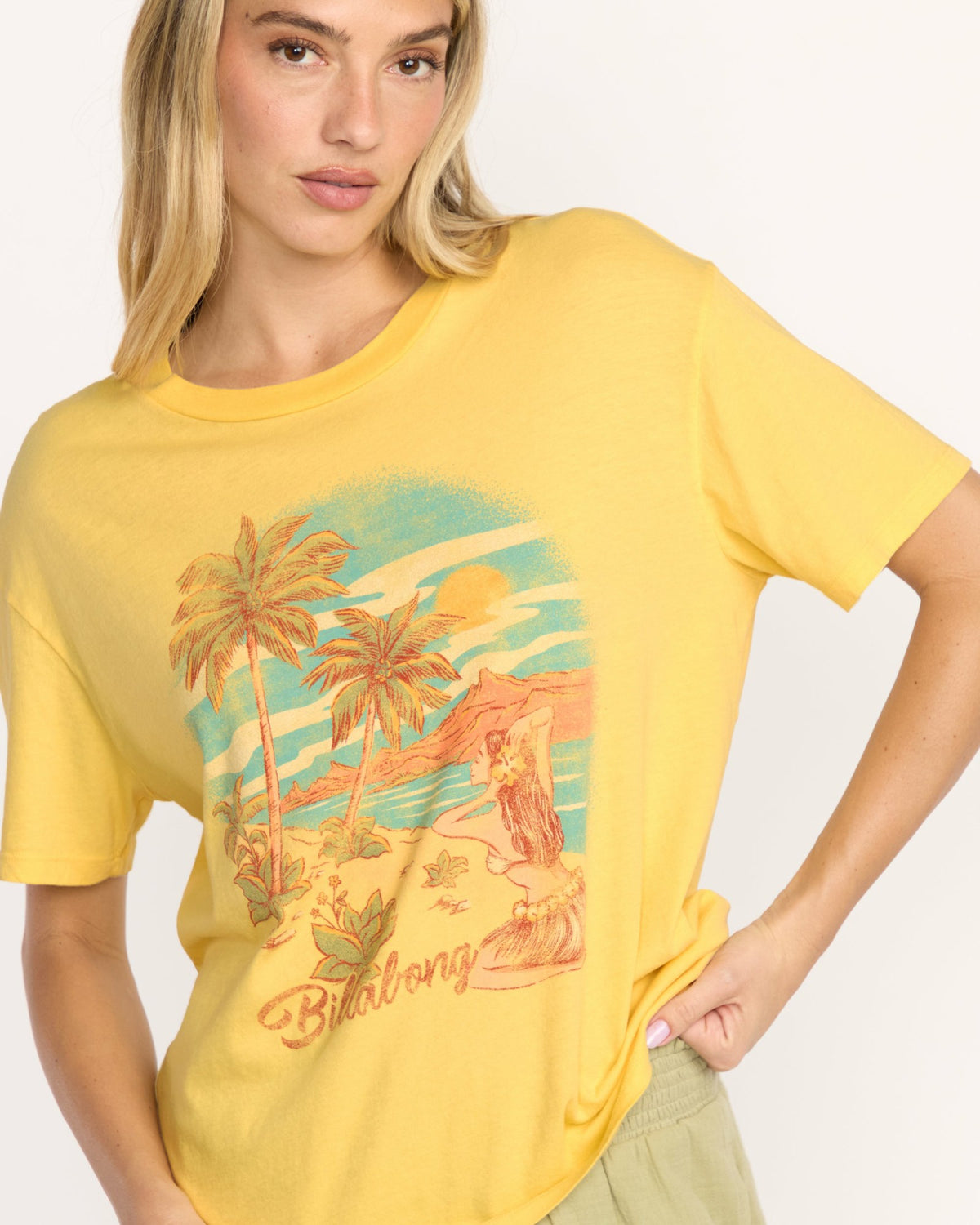 Billabong Women's Trouble In Paradise Tee - Fresh Squeezed