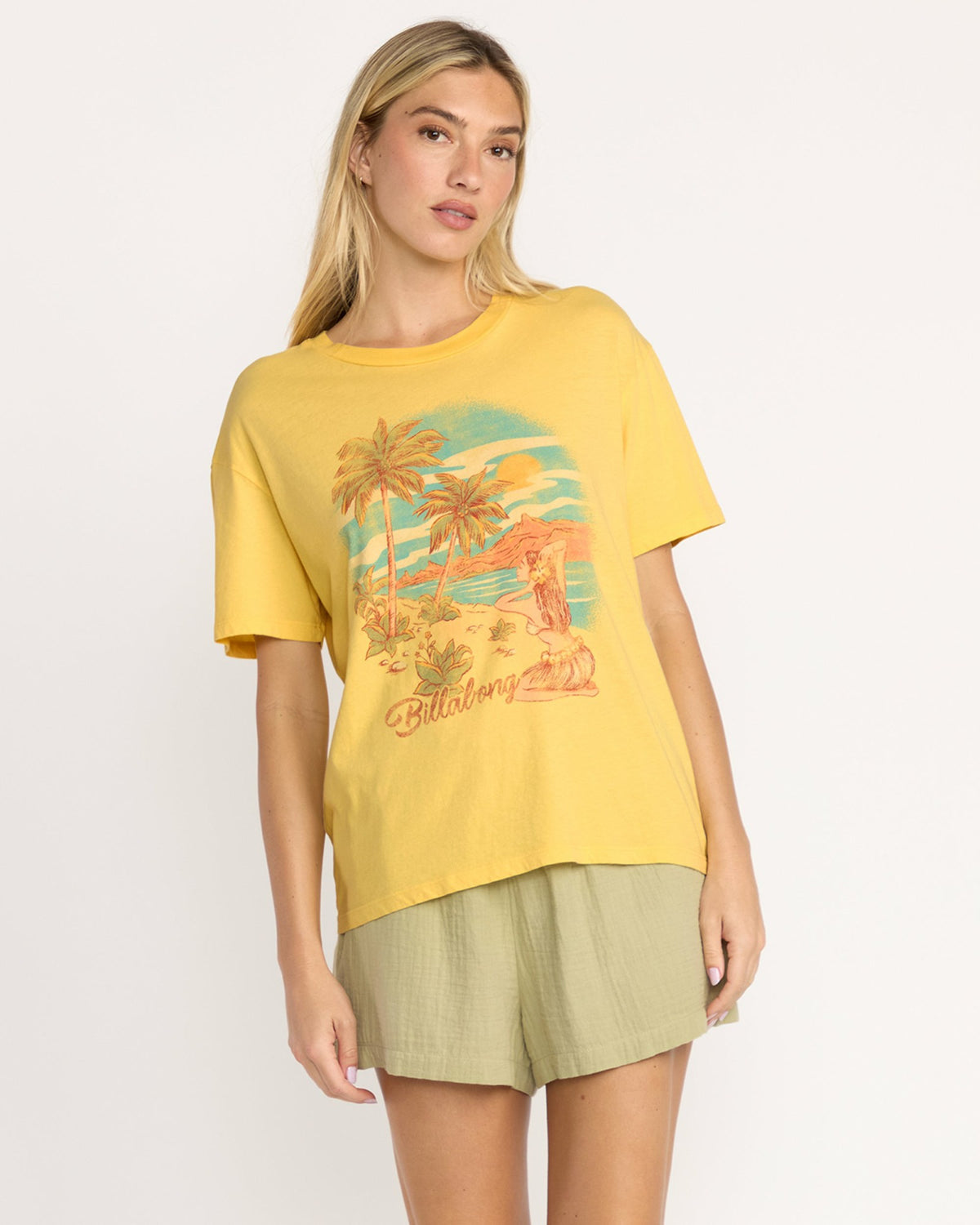 Billabong Women's Trouble In Paradise Tee - Fresh Squeezed