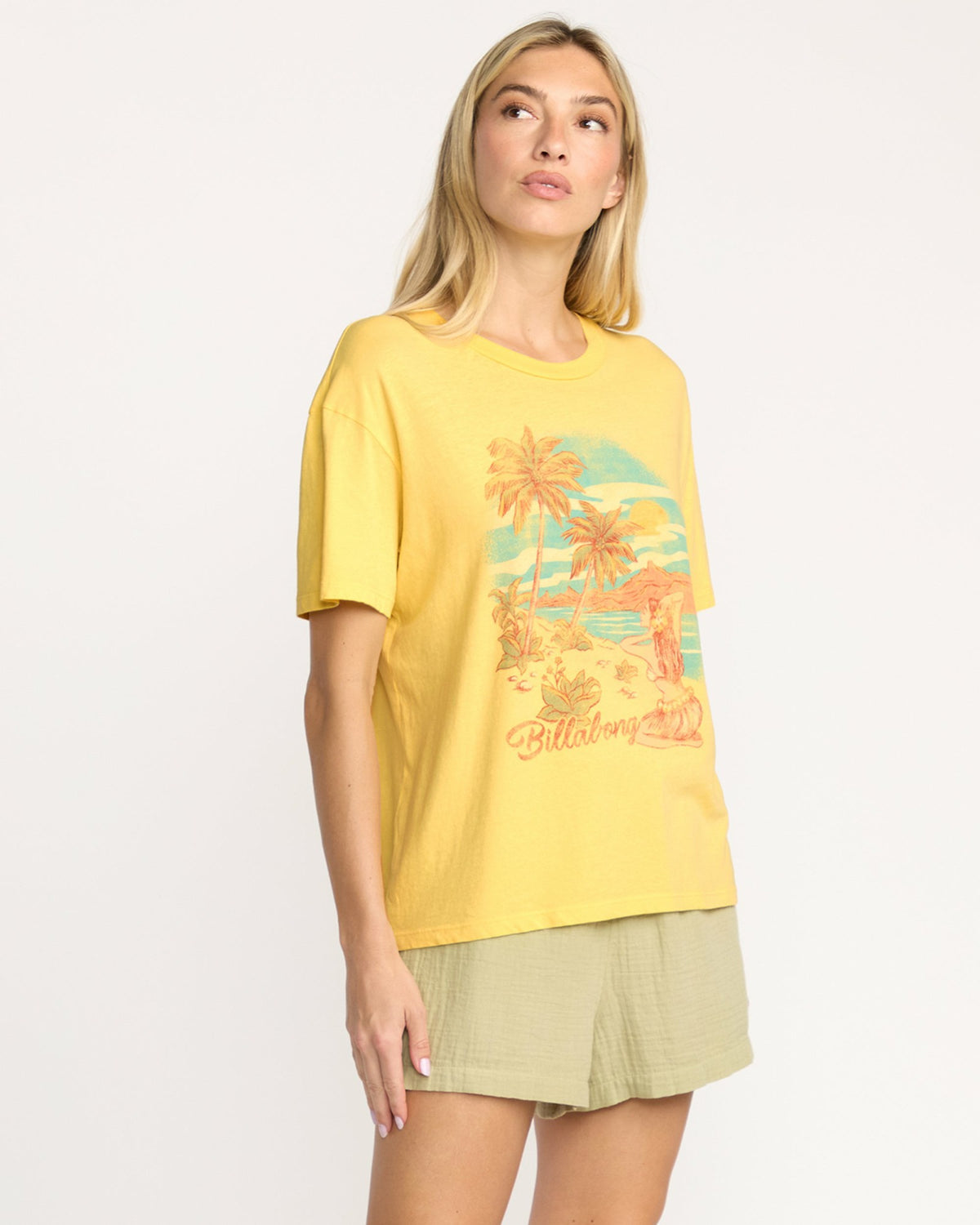 Billabong Women's Trouble In Paradise Tee - Fresh Squeezed